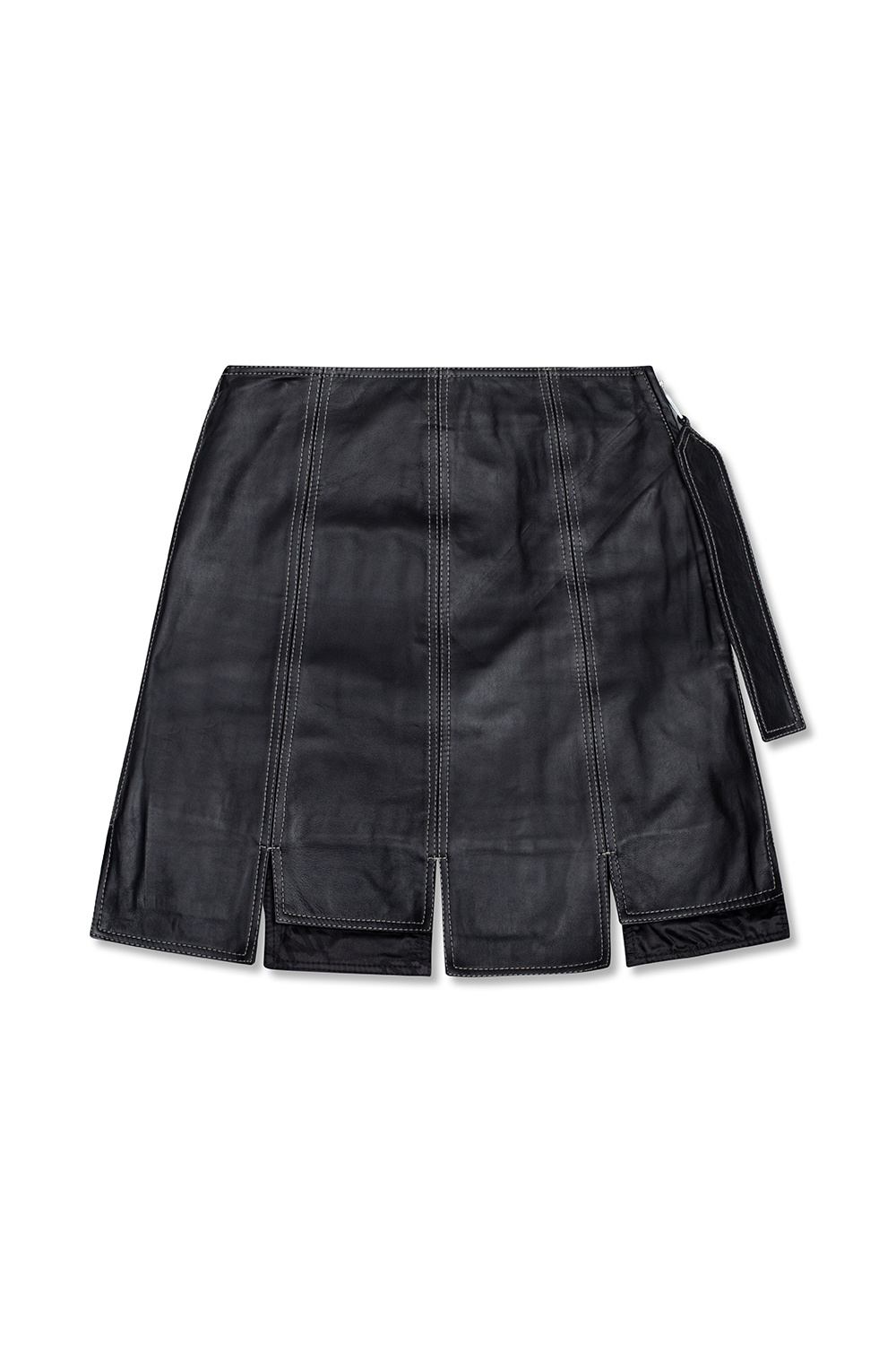 スカート GANNI BLACK SKIRT Black Black Bonded Crepe Skirt | GANNI US